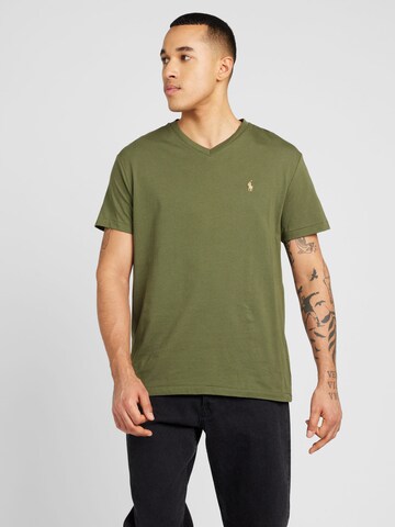 Tricou de la Polo Ralph Lauren pe verde: față