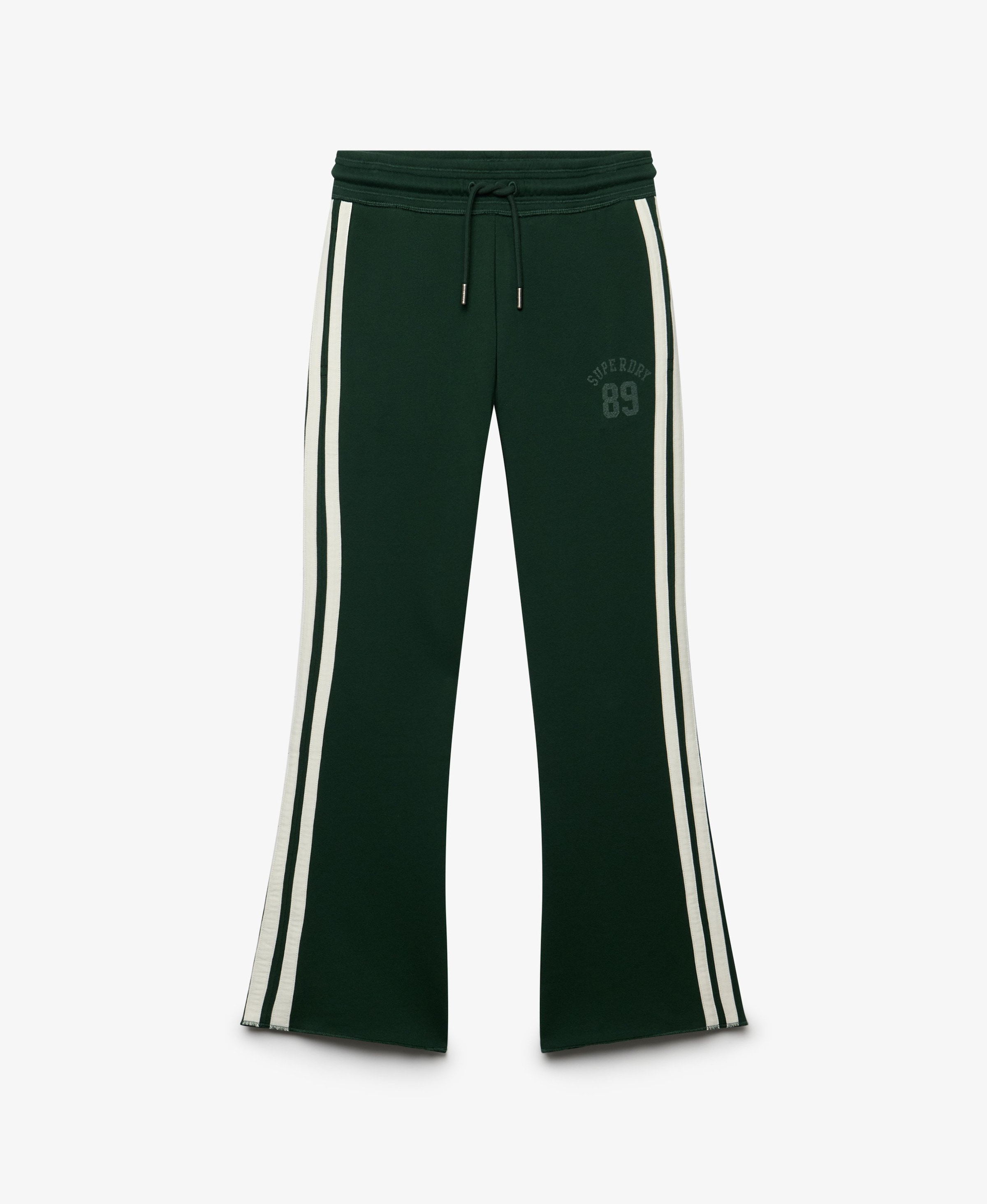 Superdry & Co Flared Broek 'Athletic Essentials' in Groen