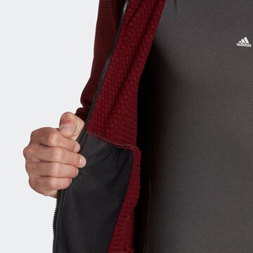 ADIDAS TERREX Athletic Fleece Jacket 'Tech Flooce' in Red