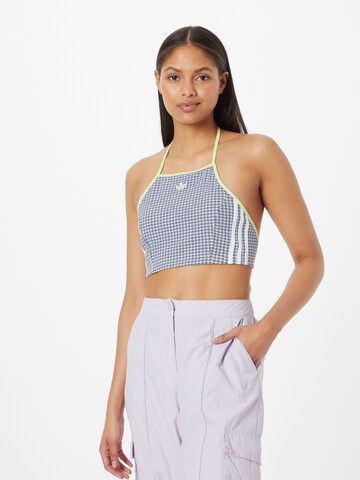 ADIDAS ORIGINALS Topp 'Gingham', värv roheline: eest vaates