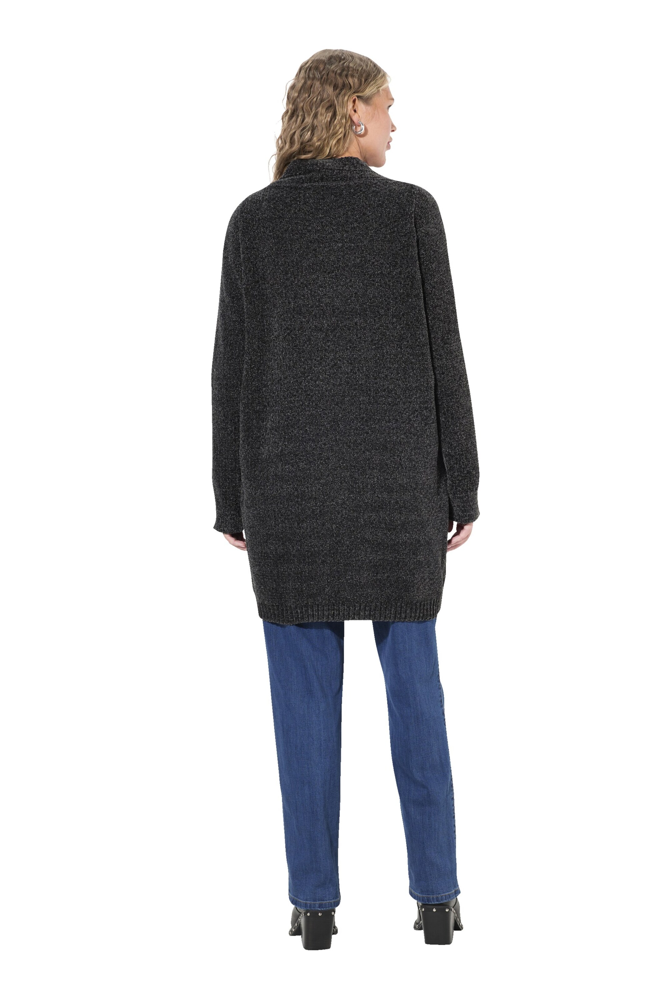 Ulla Popken Gebreid vest in Grijs