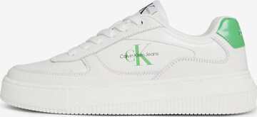 Calvin Klein Jeans Sneakers in White: front