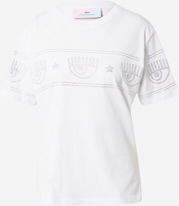 T-shirt Chiara Ferragni en blanc : devant