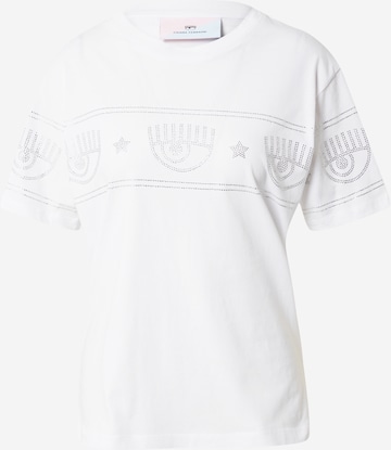 Chiara Ferragni T-shirt i vit: framsida