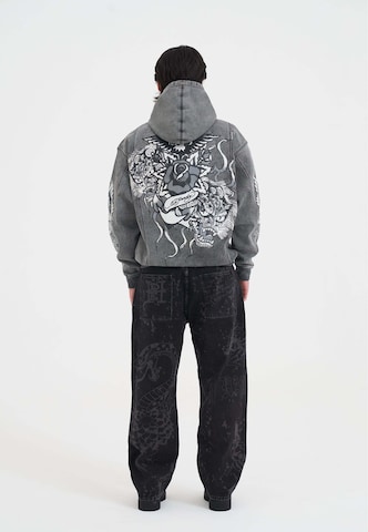 Ed Hardy Μπλούζα φούτερ 'Eagle Drag Rose' σε μαύρο