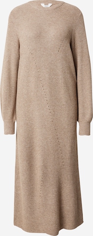OBJECT Knit dress 'OBJDITTE' in Brown: front