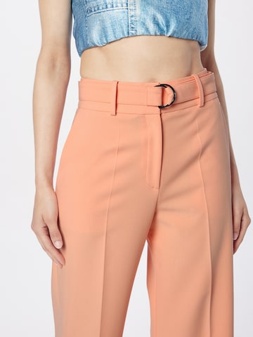 HUGO Red Regular Pleated Pants 'Huglia' in Orange