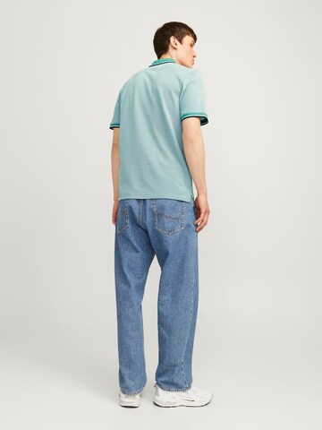 JACK & JONES جينز مضبوط قميص 'Bluwin' بلون أخضر