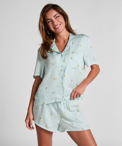 Hunkemöller Pidžaamapüksid kollane / heleroheline / tumeroheline / valge, Tootevaade