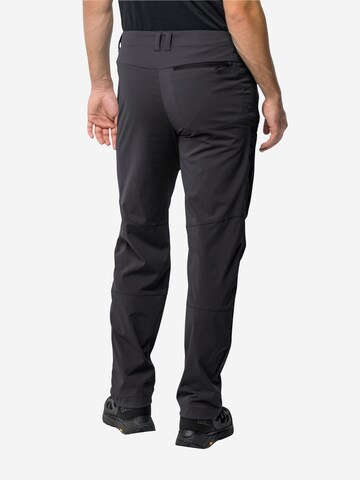 JACK WOLFSKIN Regular Outdoor Pants 'GLASTAL' in Black