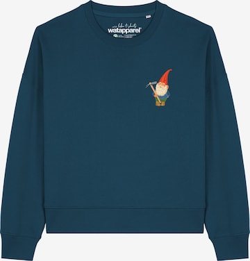 Watapparel Sweatshirt ' Gartenzwerg ' in Groen: voorkant