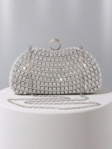 Tomshop24-7 Clutch 'Diamond' in Silver