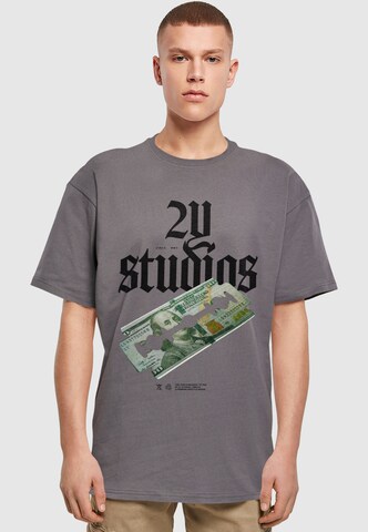 2Y Premium Shirt 'Razor' in Grey: front