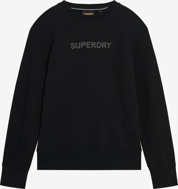 Sweat-shirt Superdry en noir : devant