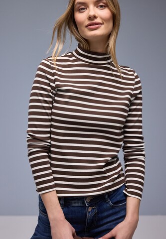 STREET ONE Shirt in Braun: Vorderseite