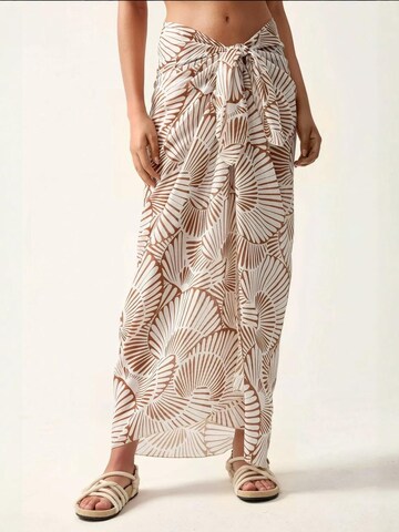 Serviette de plage Hiccup en beige : devant