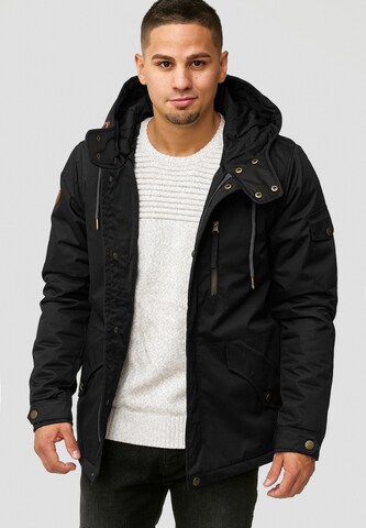 INDICODE JEANS Winterjacke 'Elmhurts' in Schwarz