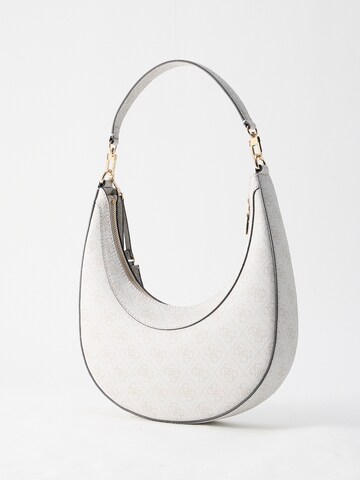 GUESS Torba za čez ramo 'LINDSEY' | bela barva
