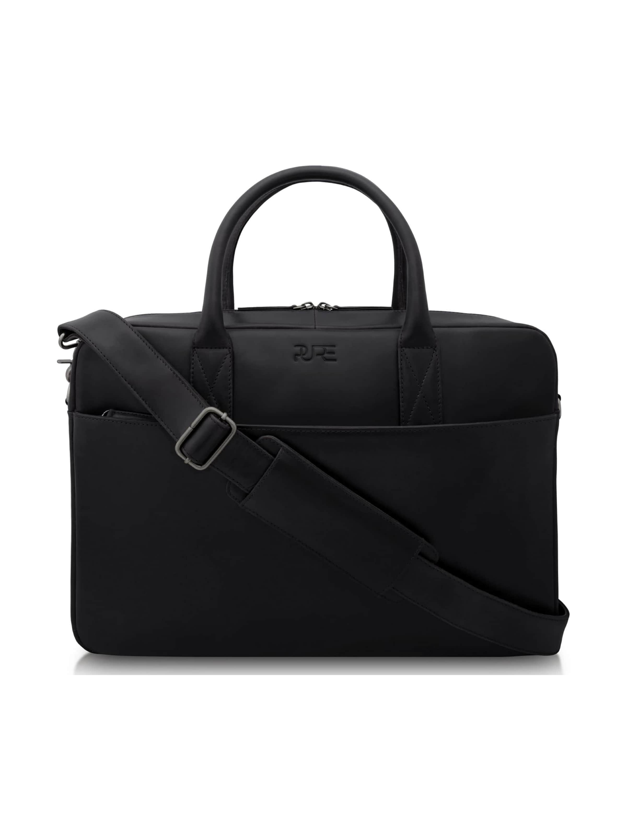 PURE Studios Laptoptasche 'NAOS'‌‌‌‌‌‌‌‌ in Schwarz: Vorderseite