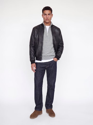Pull-over 'JJESOHO OLLIE' JACK & JONES en gris
