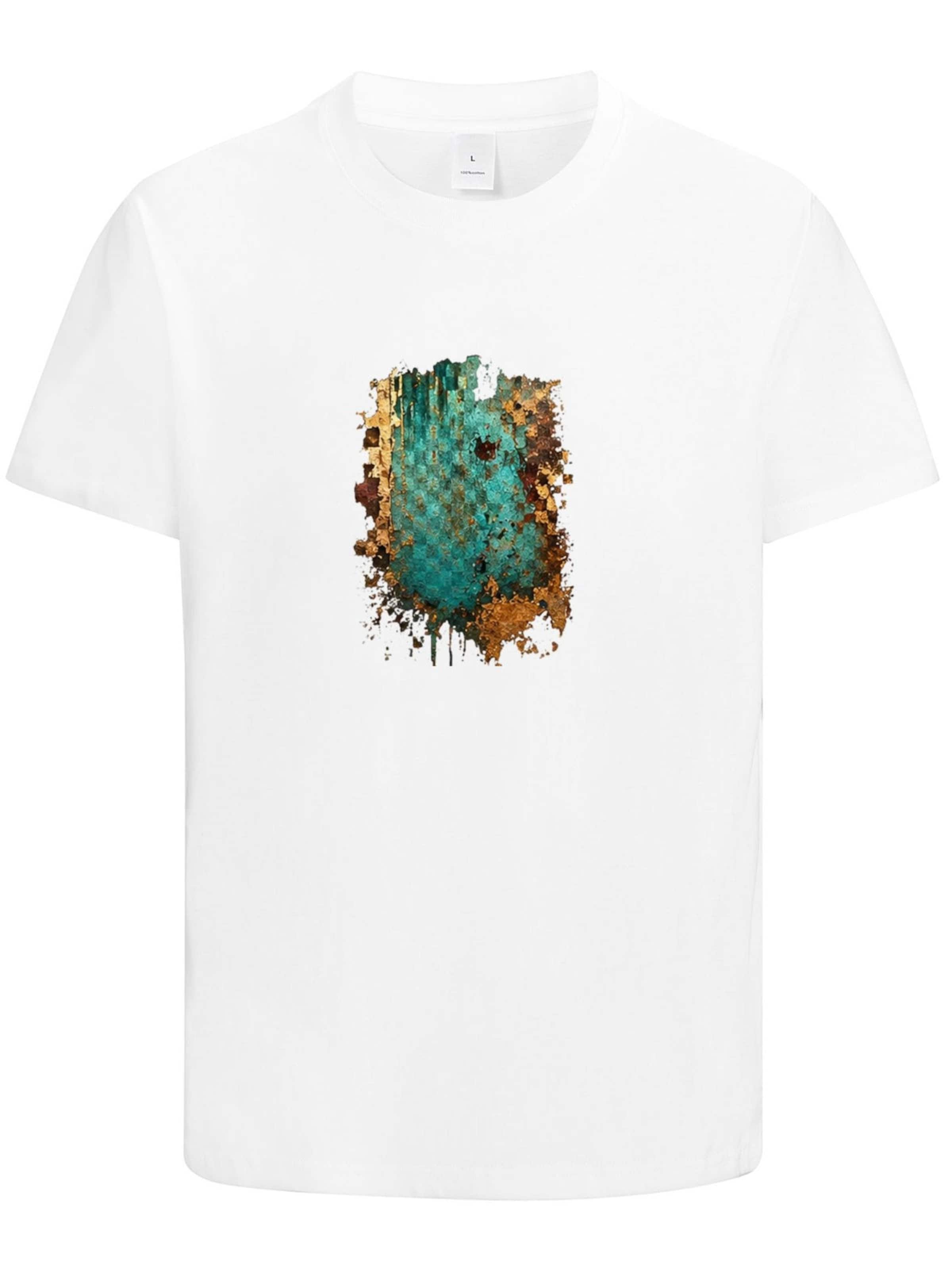 HUSKSWARE Shirt 'Grafik'‌‌ in Weiß: Vorderseite