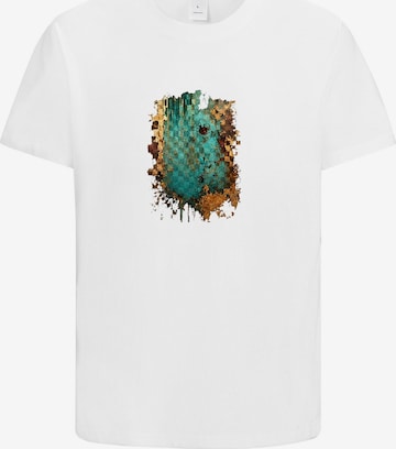 HUSKSWARE Shirt 'Grafik' in Weiß: Vorderseite