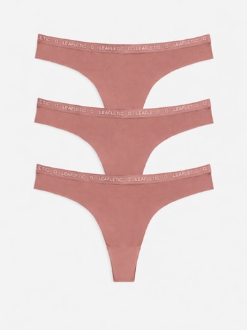 Culotte 'Leafletic Women’s Mid Rise Brazilian' LEAFLETIC en rose : devant