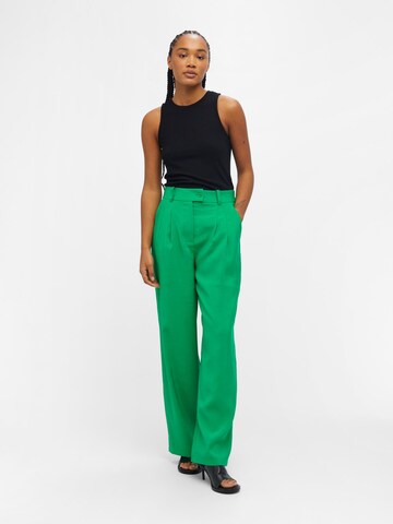 OBJECT Wide leg Bandplooibroek 'Sy' in Groen