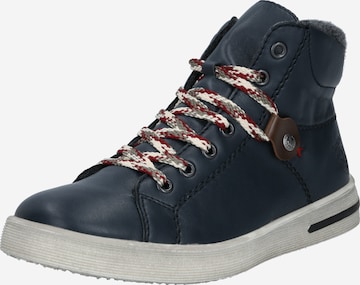 Rieker Sneakers hoog in Blauw: voorkant