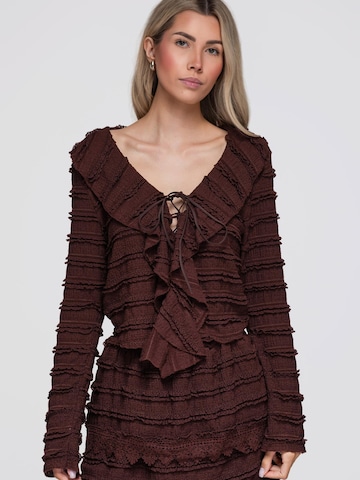 Ombre Blouse in Bruin
