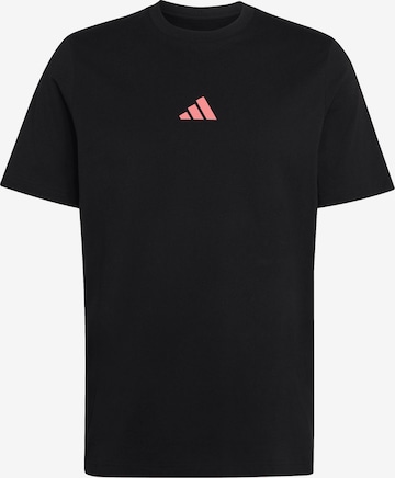 ADIDAS PERFORMANCE Функционална тениска в черно: отпред
