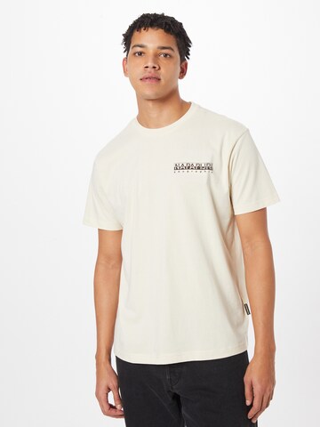 T-Shirt 'Bolivar' NAPAPIJRI en beige : devant