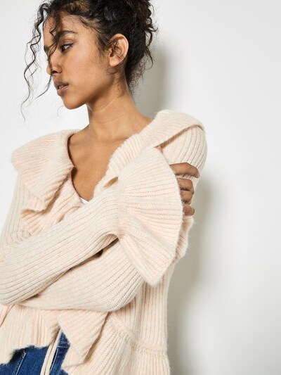 Apricot Strickjacke in creme, Produktansicht