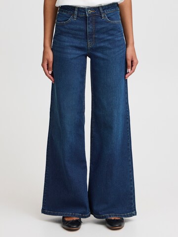 ICHI Wide leg Jeans 'IH Twiggy' in Blue: front