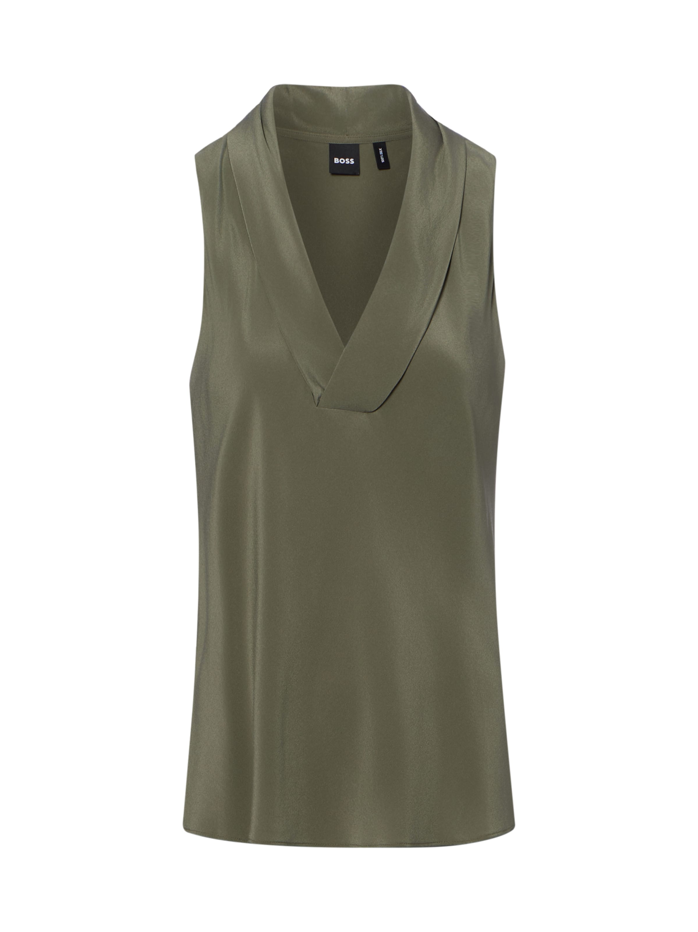 BOSS Top ' Bolaru ' in Groen: voorkant