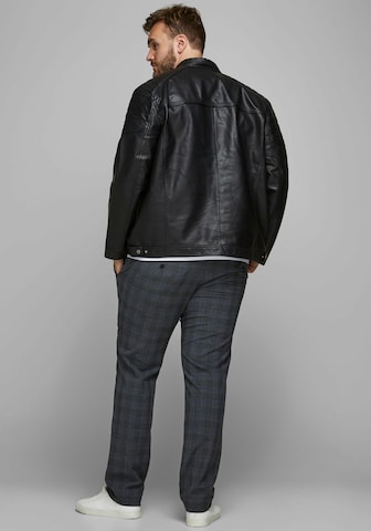 Veste mi-saison 'Rocky' Jack & Jones Plus en noir