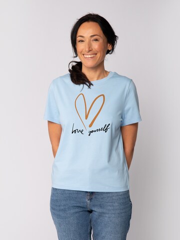 Watapparel Shirt 'Self Love' in Blue: front