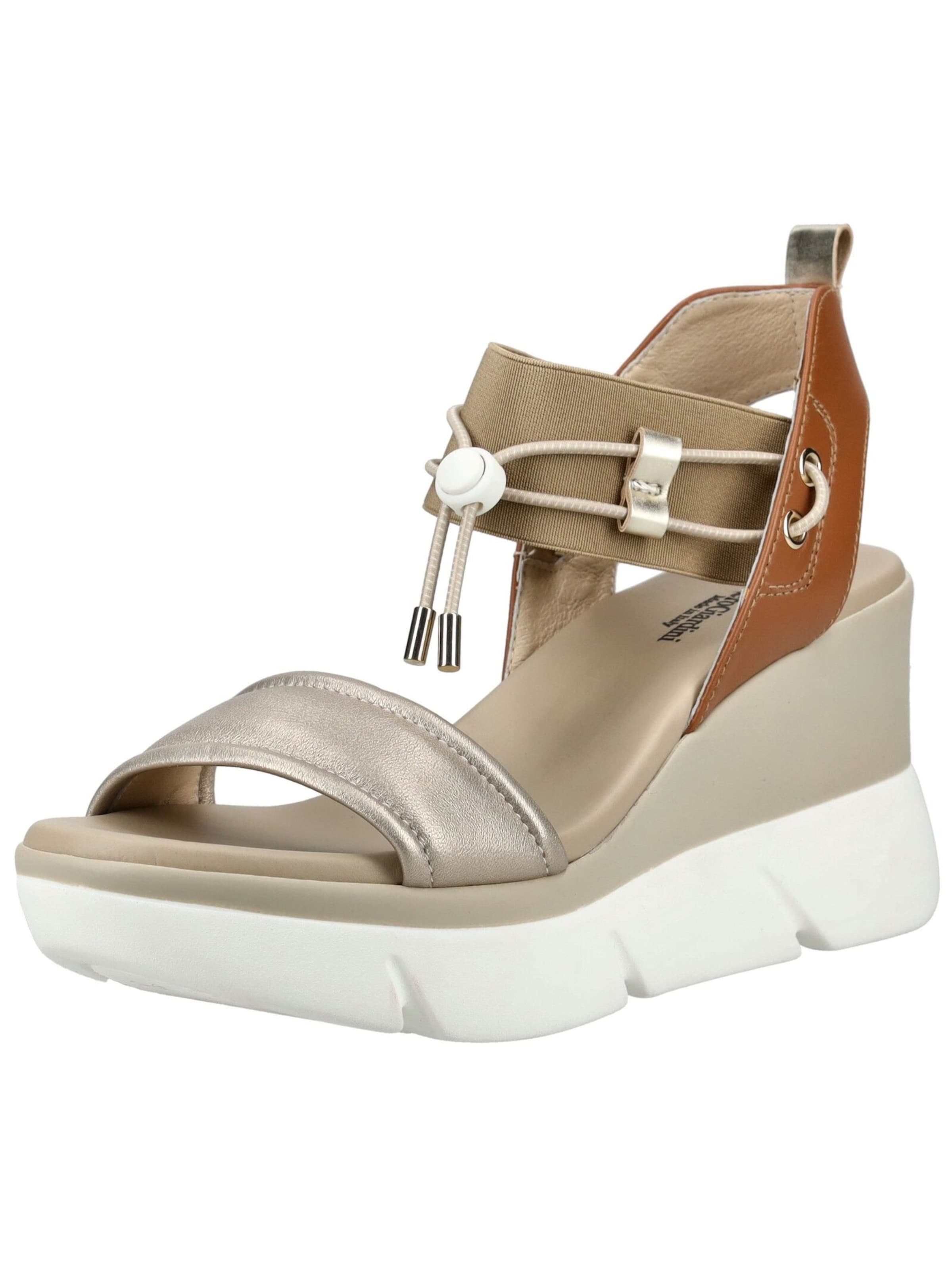 Nero Giardini Sandaal in Beige: voorkant