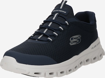 SKECHERS Slip-Ons 'Glide-Step' in Blue: front