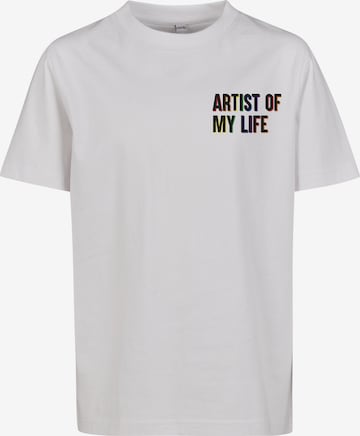 T-Shirt ' Artist Of My Life' Mister Tee en blanc : devant