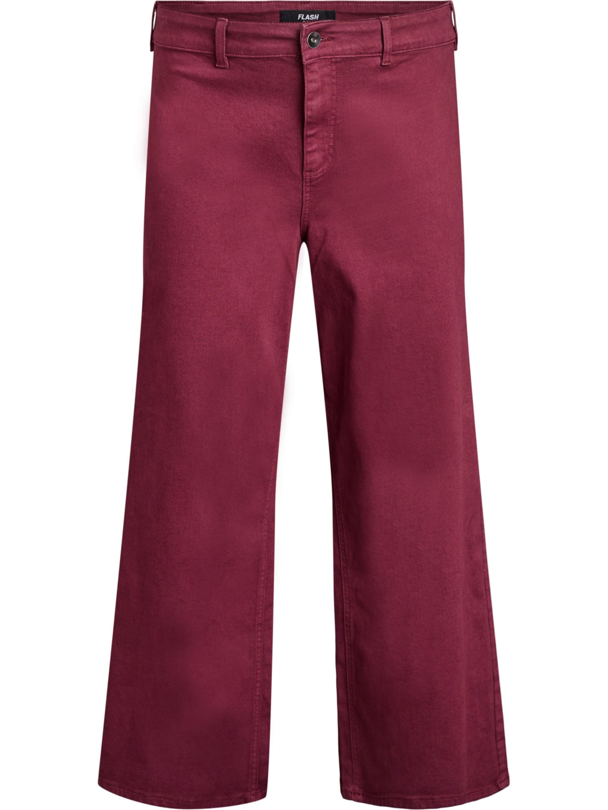 Flash by Zizzi Широка кройка Дънки в червено: отпред