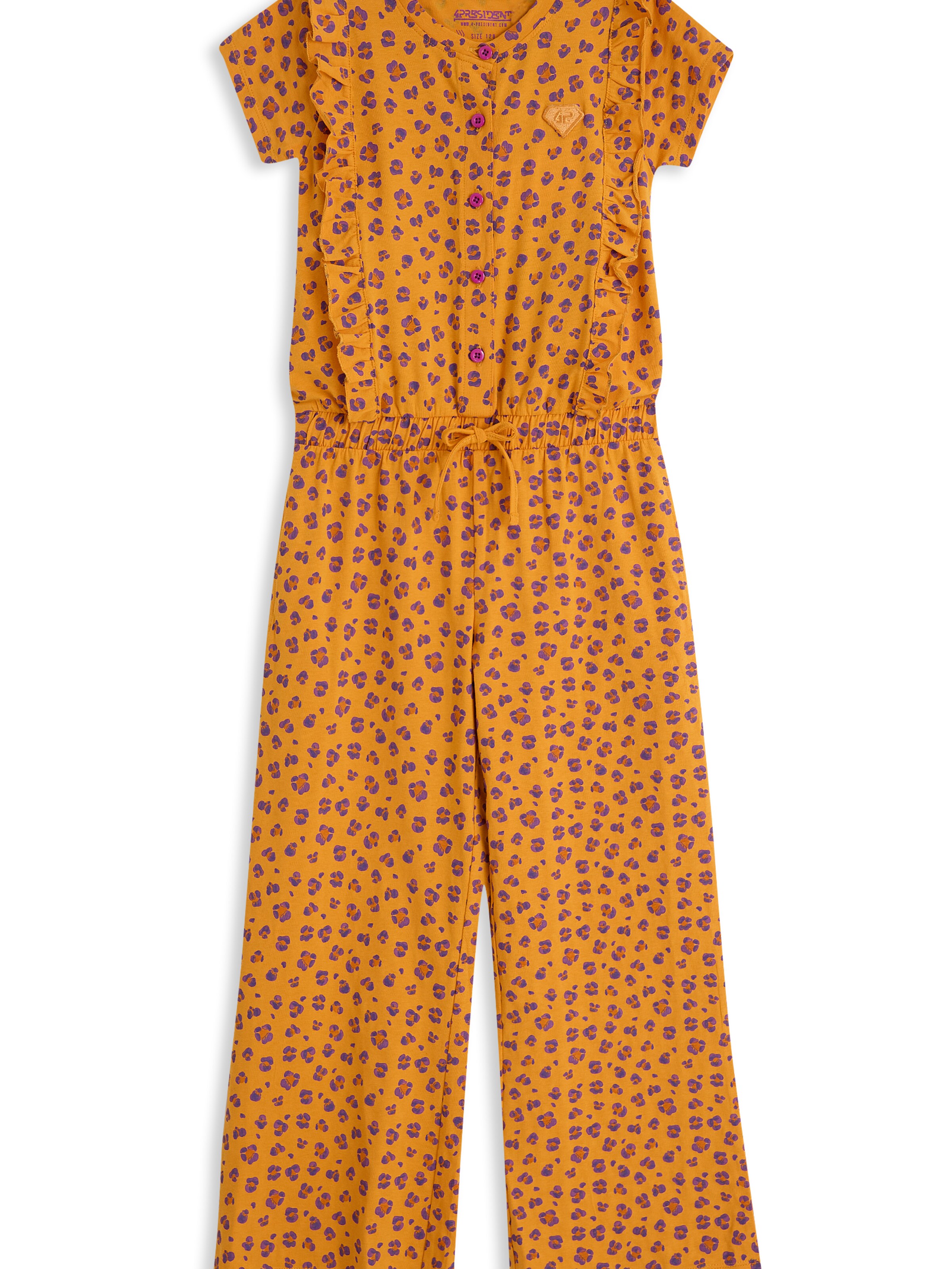 4PRESIDENT Dungarees 'Natalee' in Orange: front