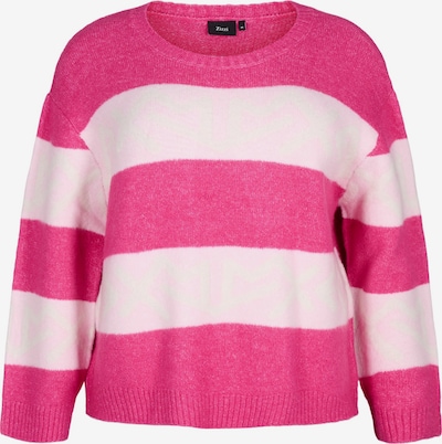 Pullover 'MSISMO' Zizzi di colore rosa / bianco, Visualizzazione prodotti