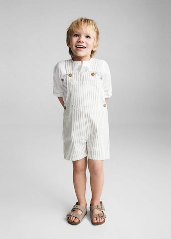 MANGO KIDS Regular Hängselbyxa 'Jan' i beige: framsida