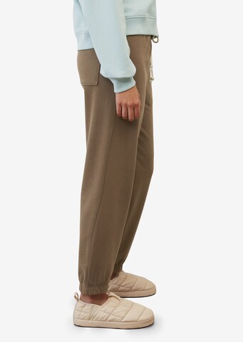 Marc O'Polo Tapered Broek in Bruin