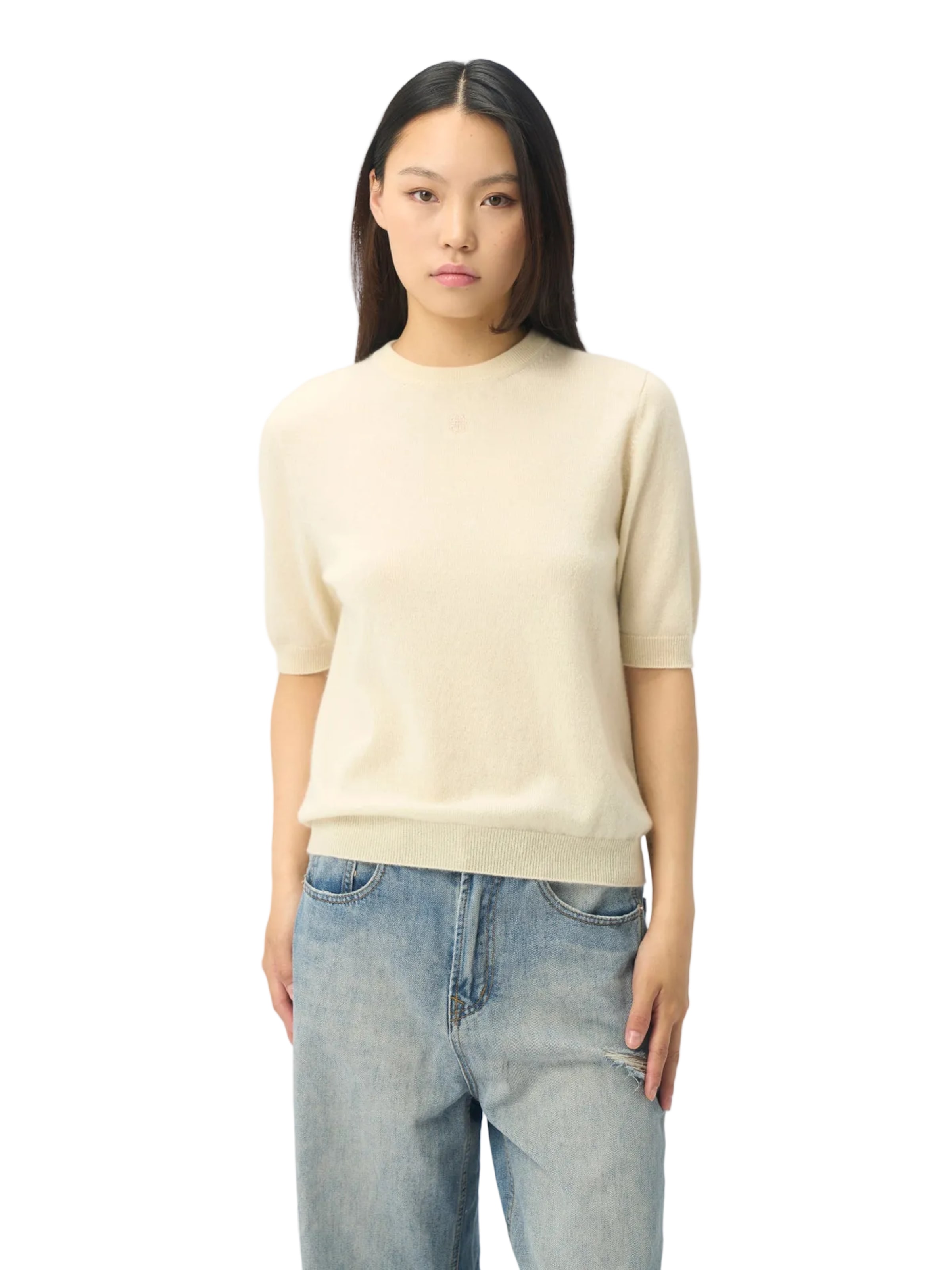 GOBI Cashmere Pullover‌ in Weiß: Vorderseite