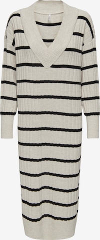 ONLY Knitted dress 'Tessa' in Beige: front