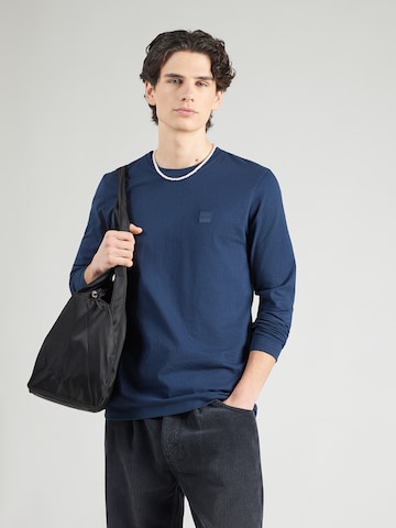 T-Shirt 'Tacks' BOSS en bleu : devant