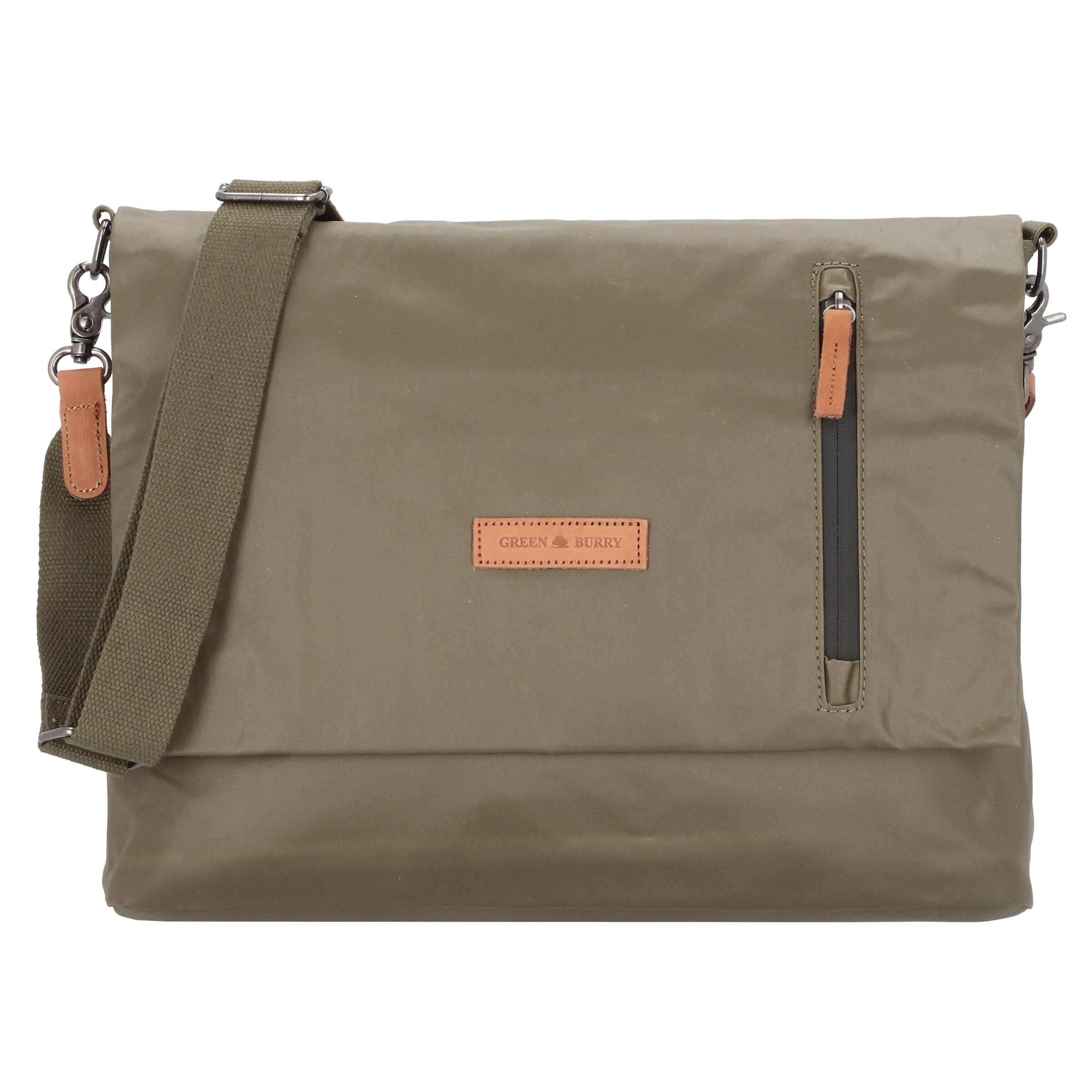 Borsa a tracolla 'Aviator' di GREENBURRY in verde: frontale
