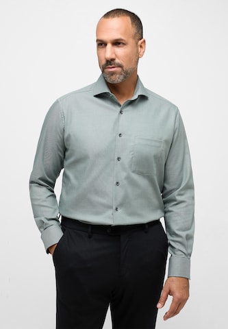 ETERNA Regular fit Zakelijk overhemd in Groen: voorkant